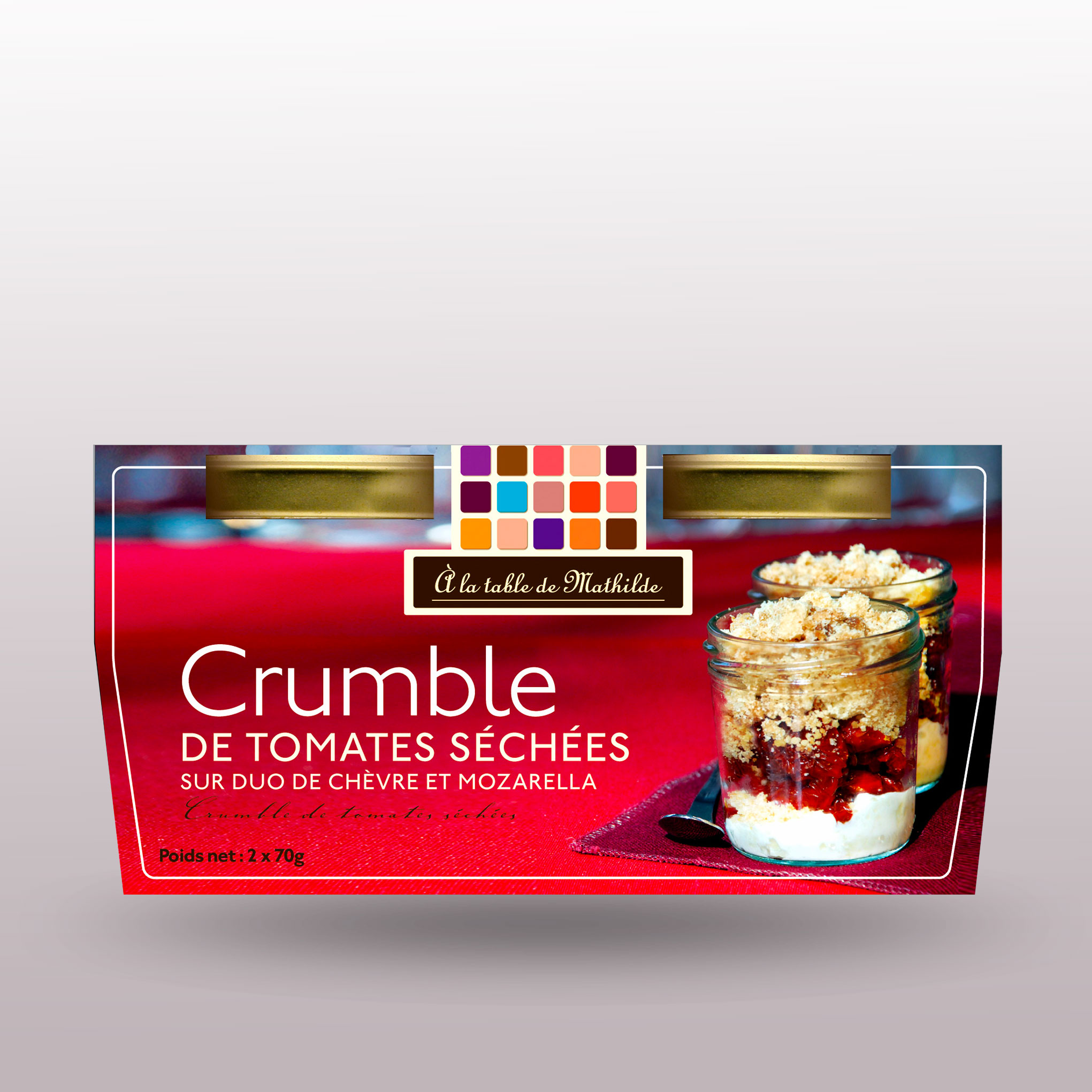 Création design packaging Crumble - Graphistes freelance Hérault Montpellier Bézier Pézenas