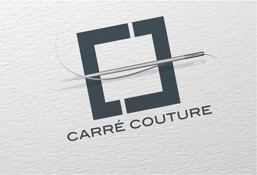 Création du logo Carré couture - Graphistes freelance Hérault Montpellier Bézier Pézenas